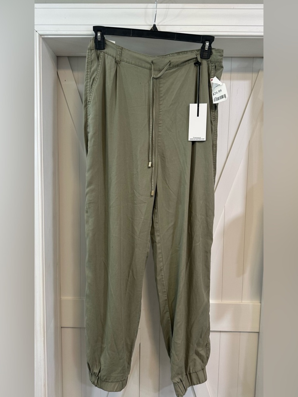 Oat New York Olive Drawstring Jogger Pants